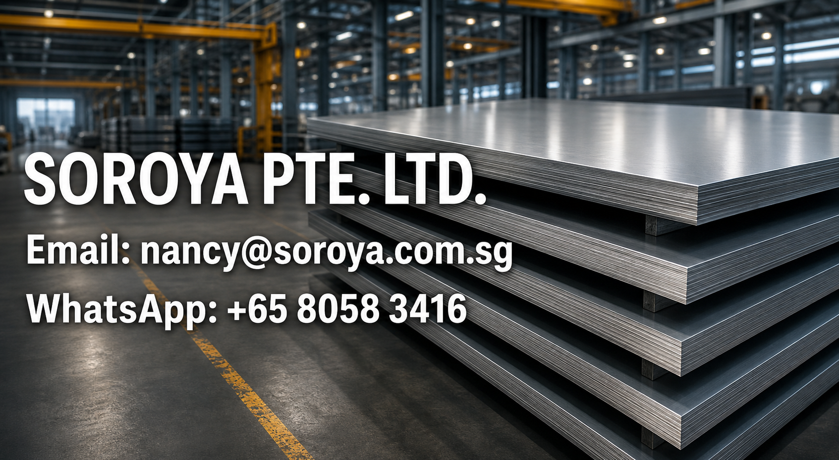 Industrial stainless steel plate stacks with SOROYA PTE. LTD. contact details