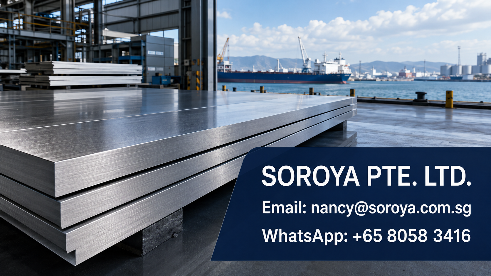 Stainless steel plate for marine and coastal fabrication with SOROYA contact details