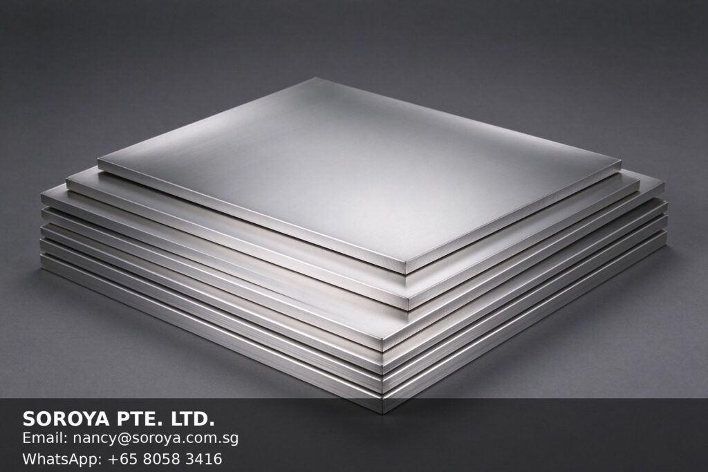 Stainless steel plates and sheets in 304 and 316 grades with 2B finish